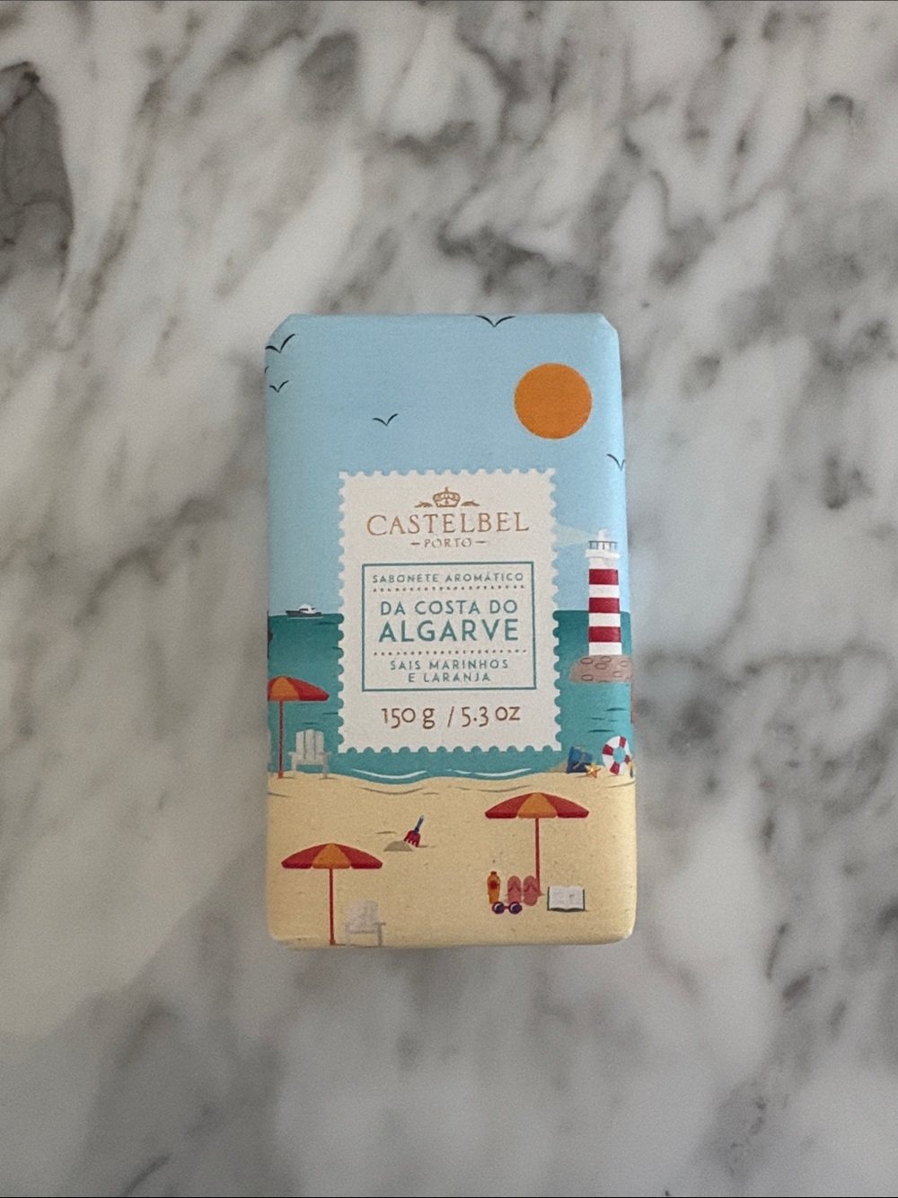 Castelbel Algarve Scented Soap Bar - Blue & Sand